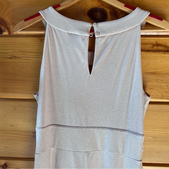 Blush Bridesmaid Dress Long with Keyhole back - Picture 3 of 5